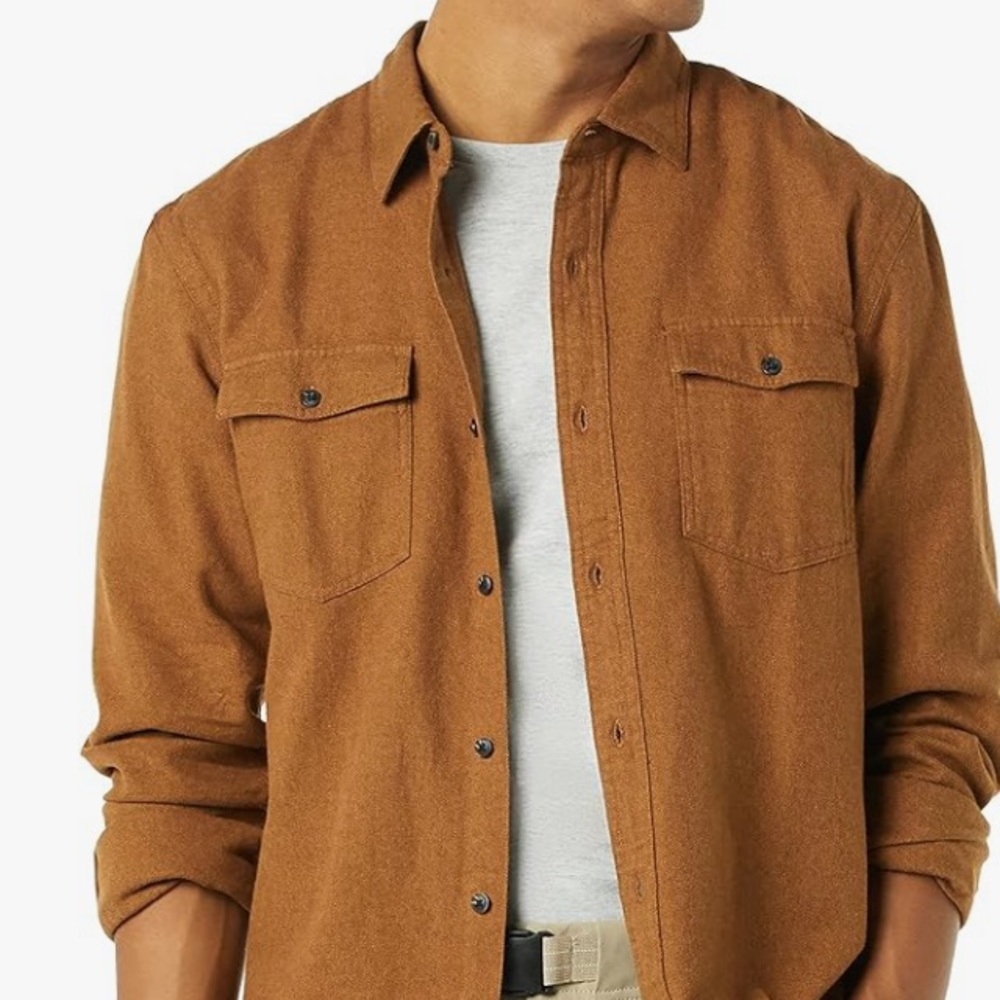 ❤️3X20 ST JOHN’S BAY Men's Two-Pocket Long-Sleeve Shirt | L
